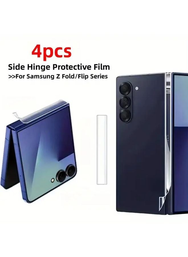 4Pcs Hinge Film Screen Protector Compatible with Samsung Galaxy Z Fold 7 Flip7 Fold6 - Image 1